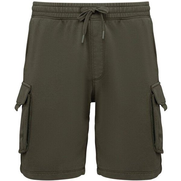 Greenspired Umweltfreundliche ausgewaschene French Terry Cargo-Shorts 300g/m² XS-3XL