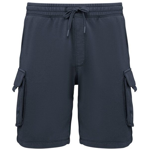 Greenspired Umweltfreundliche ausgewaschene French Terry Cargo-Shorts 300g/m² XS-3XL