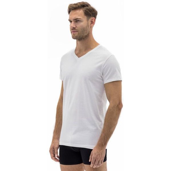 Barrio 13 T-Shirt Herren V-Ausschnitt 3er Pack - Stretch Baumwolle Unterhemd mit Kurzarm Slim Fit