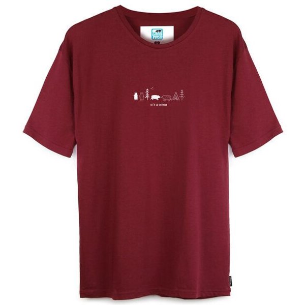 GARY MASH T-Shirt Let's go outdoor aus Bio-Baumwolle