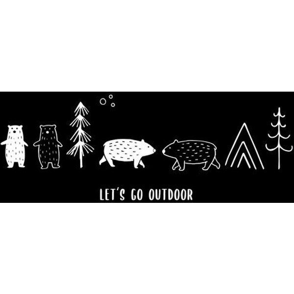 GARY MASH T-Shirt Let's go outdoor aus Bio-Baumwolle