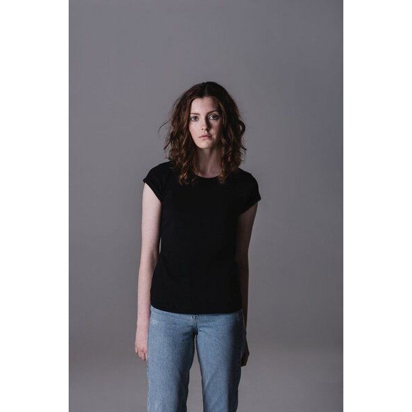 Mantis Damen Roll Sleeve T - Shirt lässig cooles Shirt