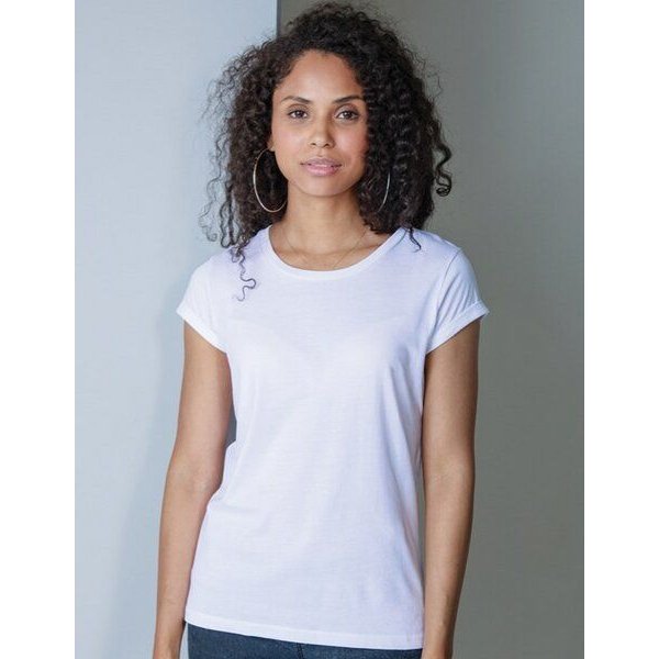 Mantis Damen Roll Sleeve T - Shirt lässig cooles Shirt