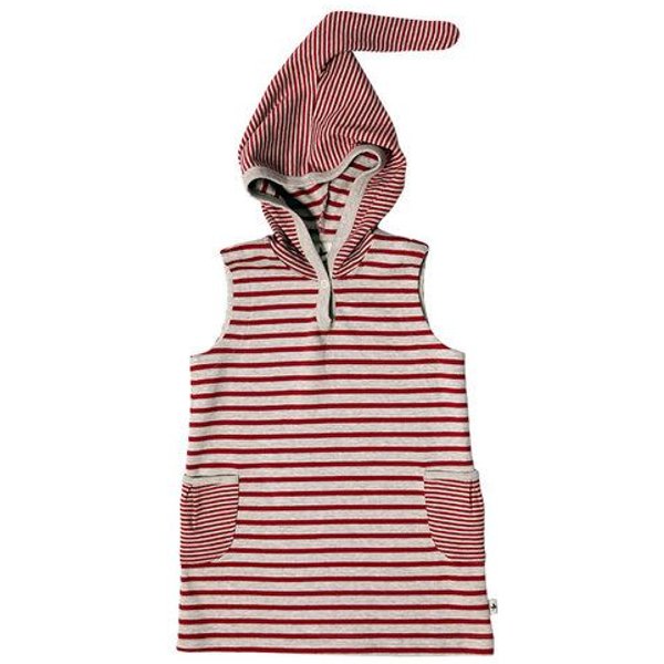 Leela Cotton Tunika Kapuzenkleid Bio-Baumwolle Kleid Oberteil