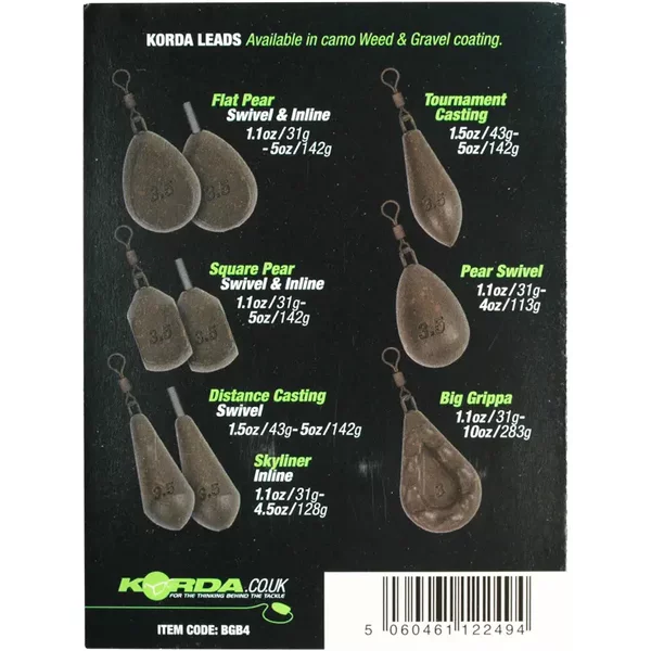 Textured weights Korda Distance Casting Swivel 5oz