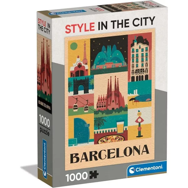 Puzzle 1000 PièCes Clementoni Style In The City Barcelona-image
