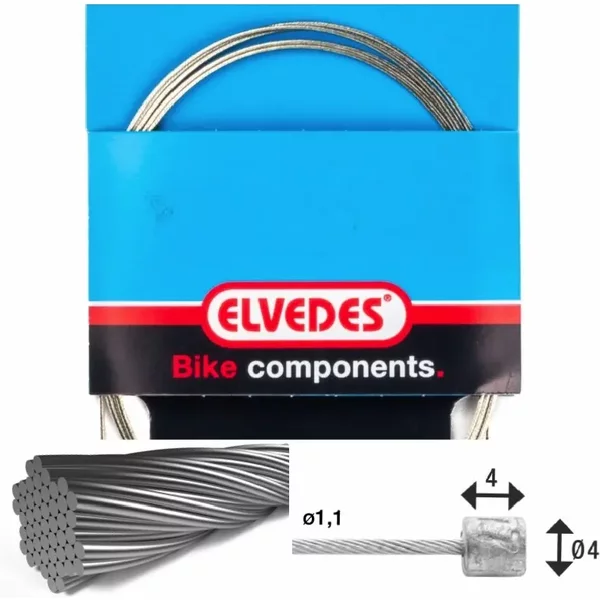 CâBle De Transmission 7X7 Fils Inox Ø1,1Mm Avec TêTe Ø4X4 Elvedes-image