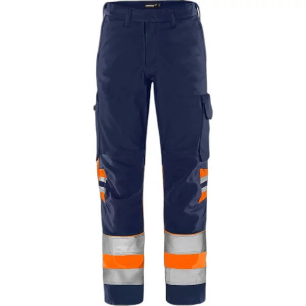 High visibility work trousers class 1 Fristads Green 2649 GPLU