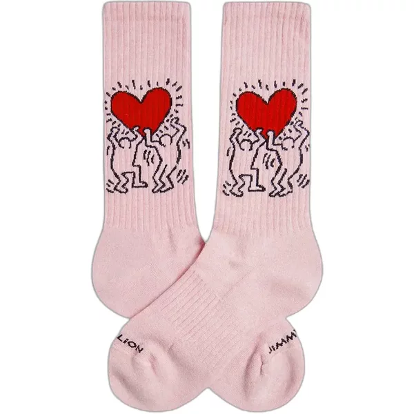 Chaussettes Jimmy Lion Keith Haring Heart-image