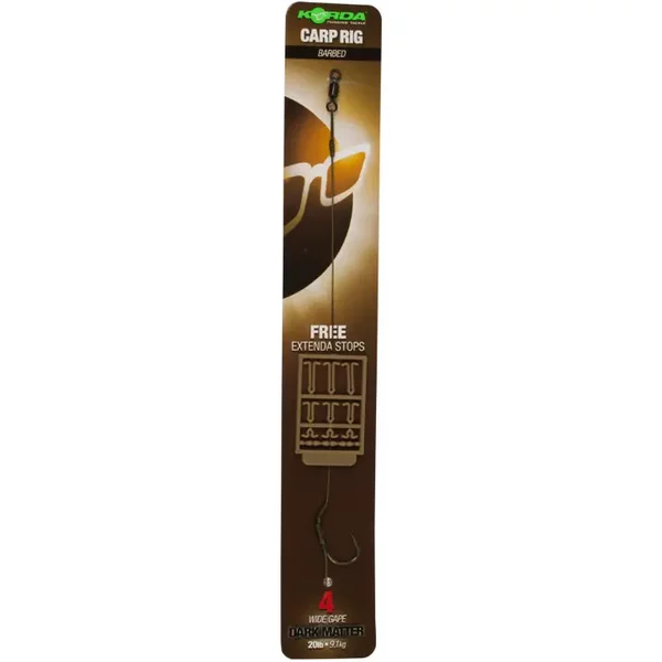 Leaders up Korda Dark Matter Rig 20lb