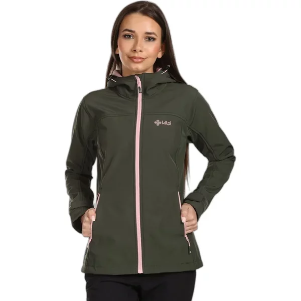 Women's hiking jacket with attached hood Kilpi Ravia