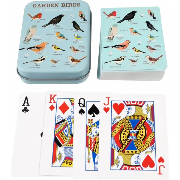 Jeux De Carte En BoîTe MéTal Rex London Garden Birds-image