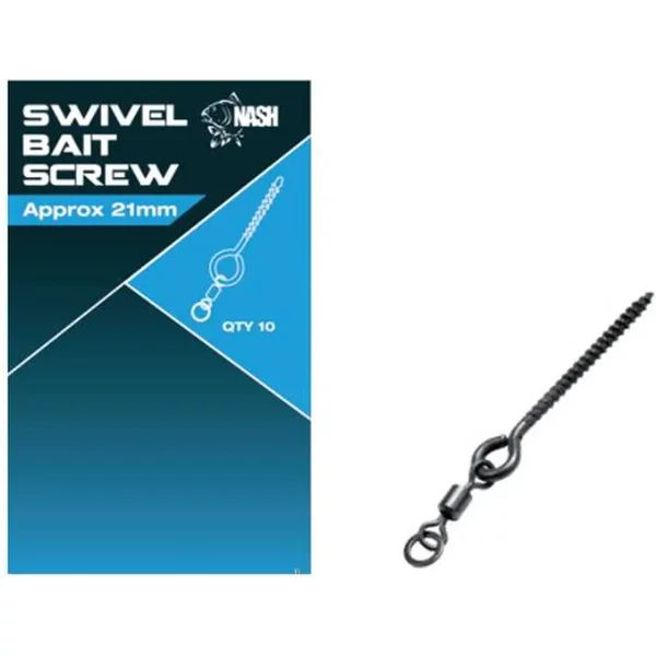 Set of 6 swivel bait screws Nash TT 8mm