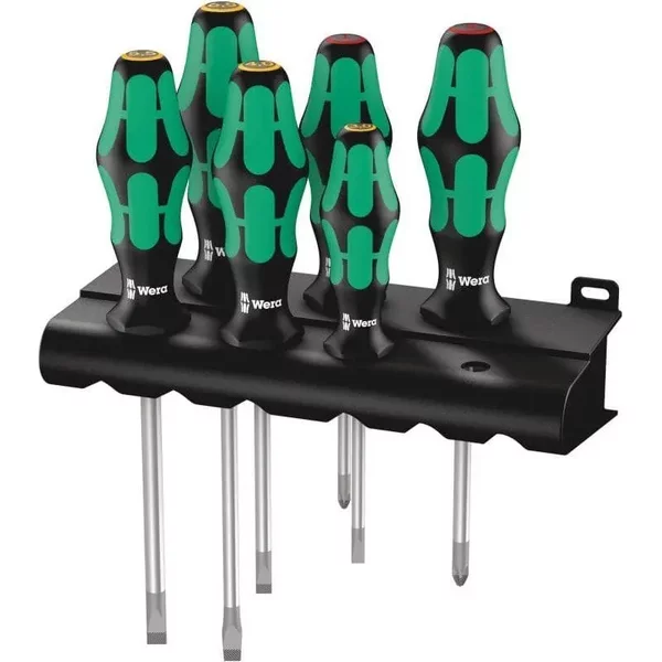 Jeu De Tournevis Wera Kraftform Plus Lasertip + Rack-334/6-image
