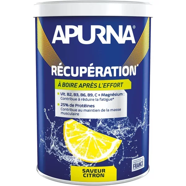 Erholungsgetränk Zitrone Protein Dose Apurna