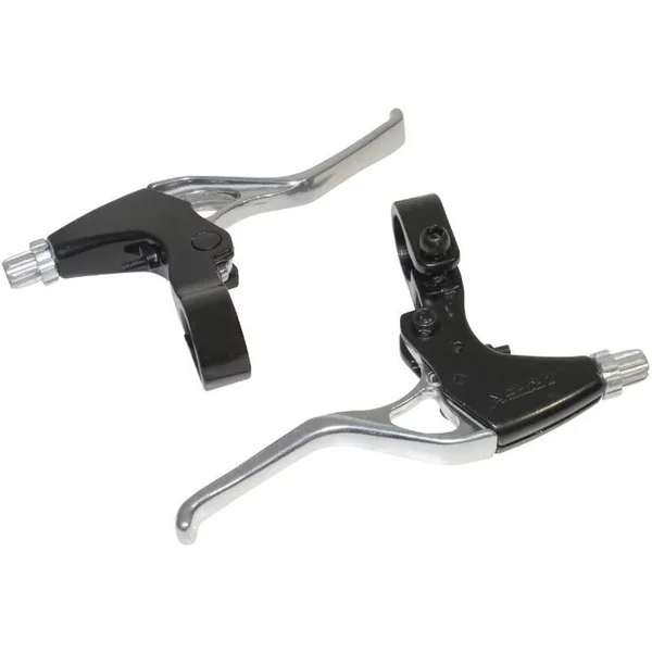Paire De Leviers De Frein VTT-VTC 3 Doigts Alu Course Du Levier Reglable Newton V-Brake-image