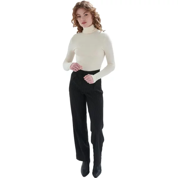 Hose Mit Weitem Bein Und FließEndem Schnitt Damen 24 Colours-image