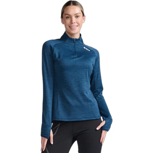 Maillot manches longues 1/4 zip femme 2XU Ignition