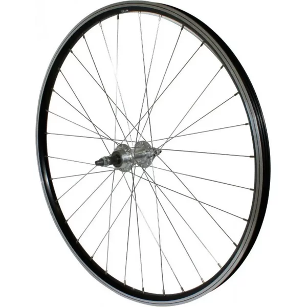 Roue ArrièRe Alu Double Paroi Moyeu Alu Axe Plein Roue Libre P2R 7-6V.-image