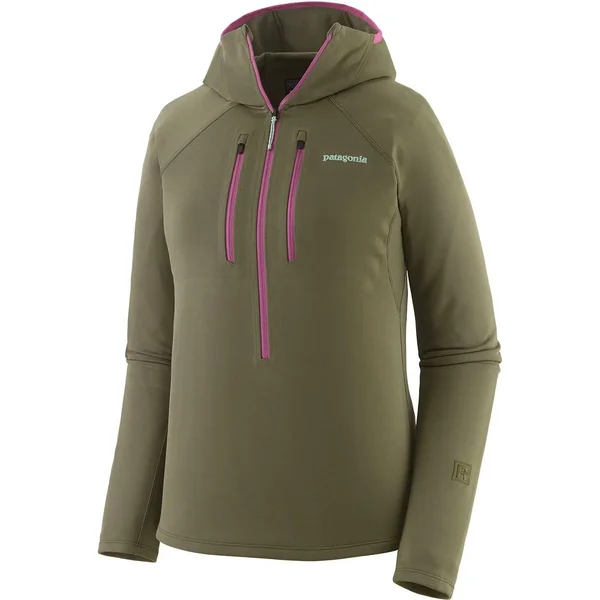 Felpa con cerniera a cappuccio da donna Patagonia R1