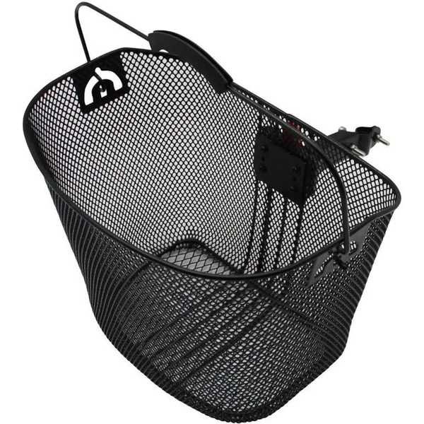 Panier VéLo Avant Acier Nid Abeille Avec Anse Fixation Rapide Sur Potence à Plongeur P2R-image