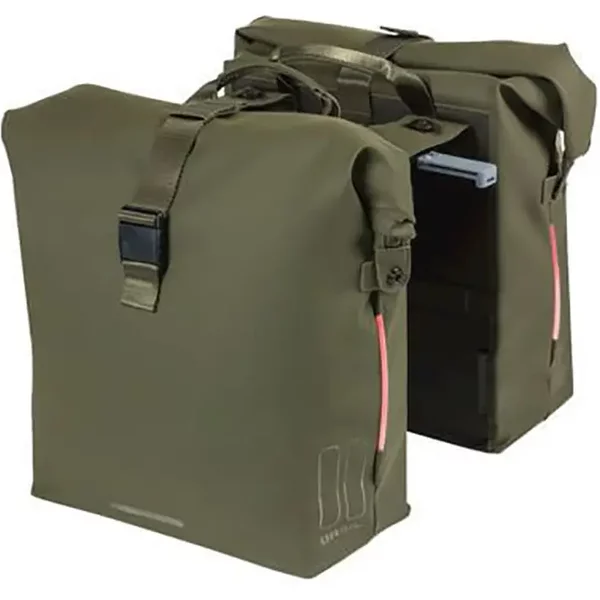 Paire De Sacoches De Porte-Bagages Basil Soho Led Nordlicht Mik 41L-image