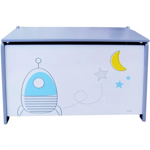 Coffre à Jouets En Bois Enfant Fun House Espace-image