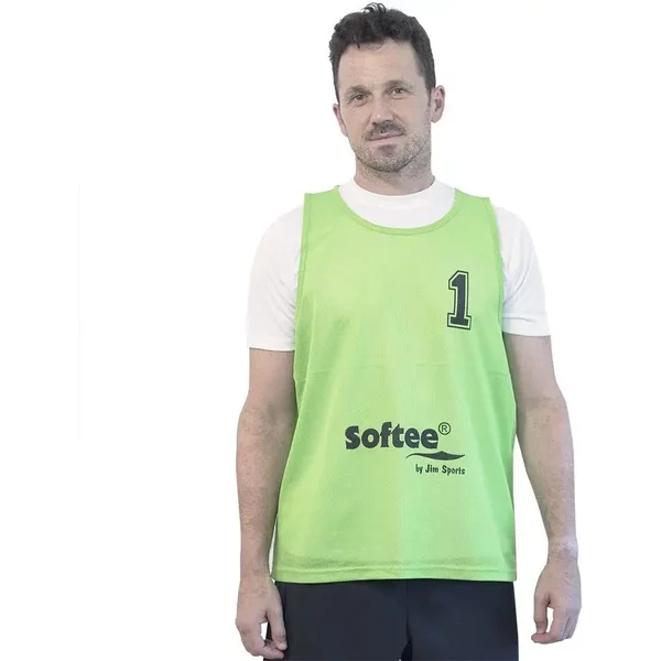 Lot de 5 chasubles numerotées de 16 à 20 Softee