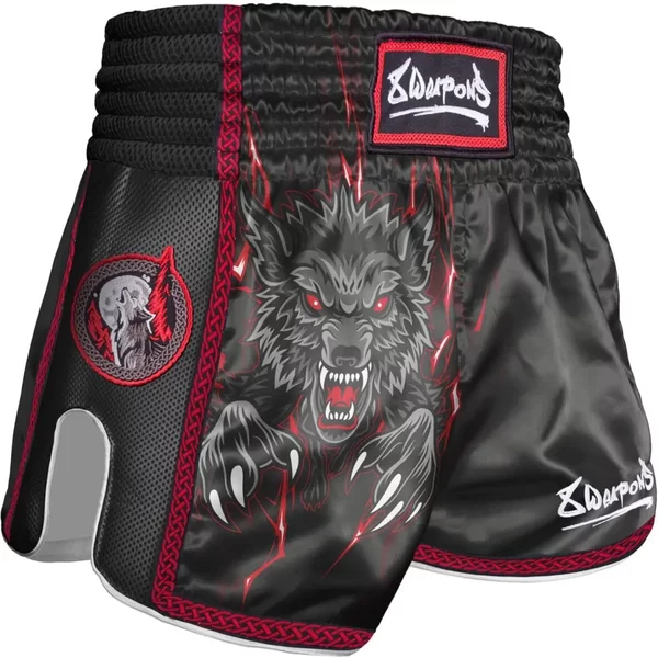 Shorts für Muay Thai Wolf bestialisch Kind 8 Weapons