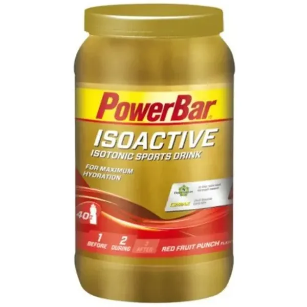 Bebida isotónica PowerBar IsoActive - Red Fruit Punch (600g)