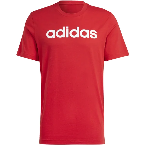 T-Shirt mit gesticktem Logo Linear Single Jersey adidas Essentials