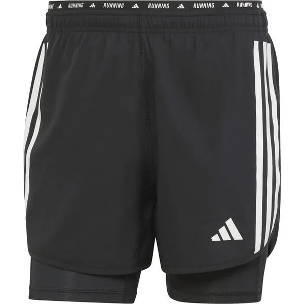 Short 2 en 1 adidas Own the Run 3 Stripes