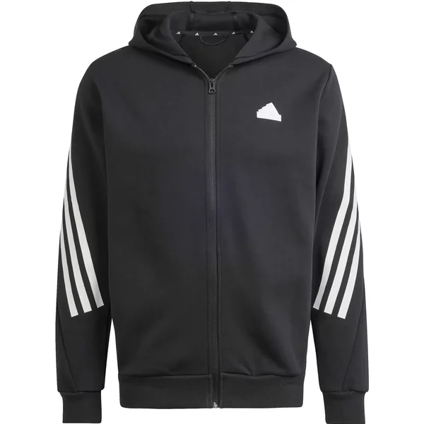 Sweatshirt Mit Kapuze, Die VollstäNdig Mit Einem 3-Streifen-ReißVerschluss Versehen Ist Adidas Future Icons-image