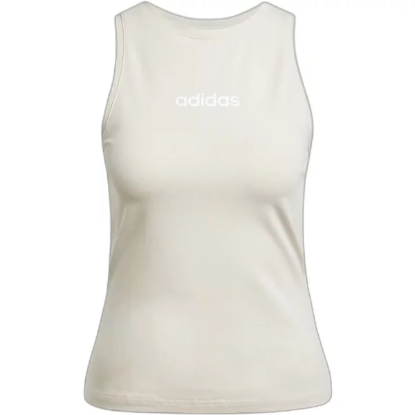 Damen Slim Cotton Top Adidas Essentials Linear-image