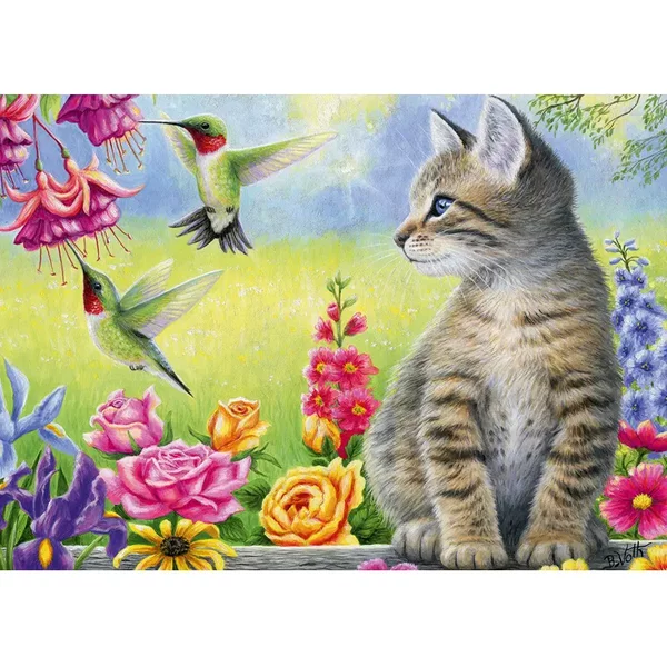 Puzzle De 500 PièCes Alipson Puzzle Chat Dans Jardin-image