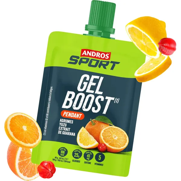 Gel energetico boost Andros Sport Agrumes Yuzu Guarana