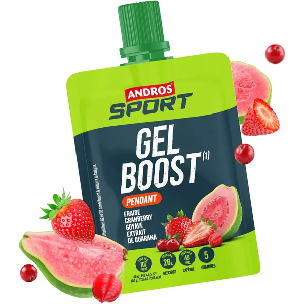 Boost Energy Gel Andros Sport Fraise Cranberry Goyave