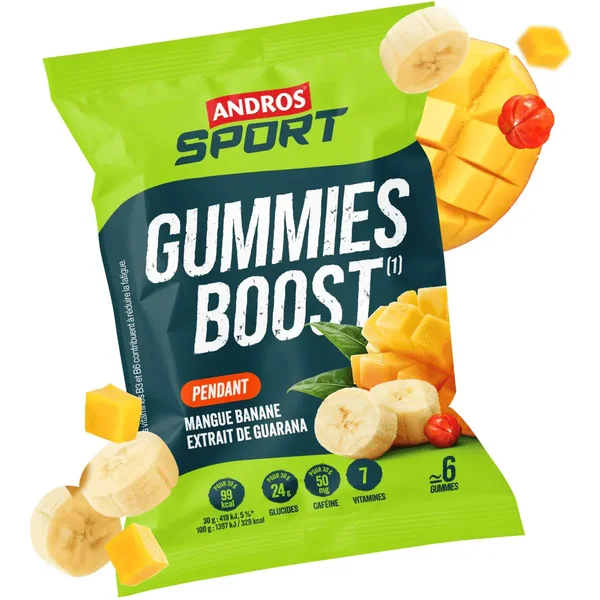 Energie-Gummis Andros Sport Mangue Banane