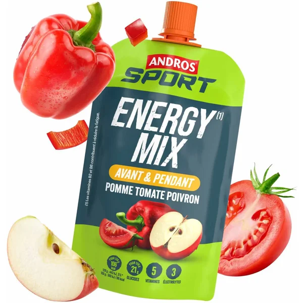 Energy drink Andros Sport Energy Mix Pomme Tomate Poivron