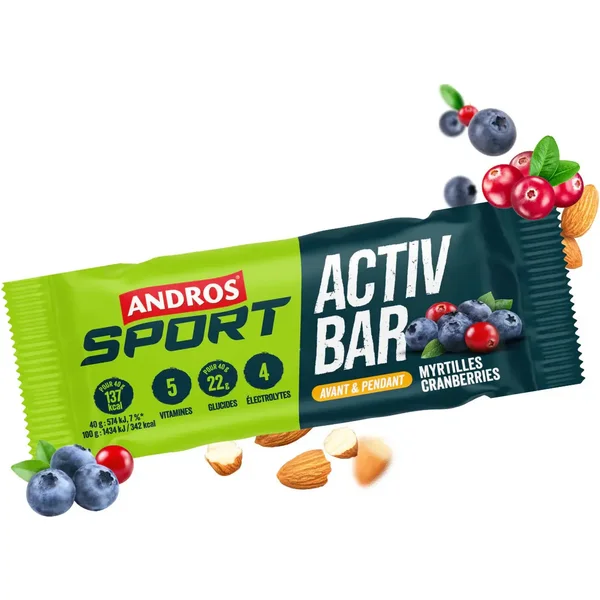 Barre Proteica Andros Sport Activ Myrtilles
