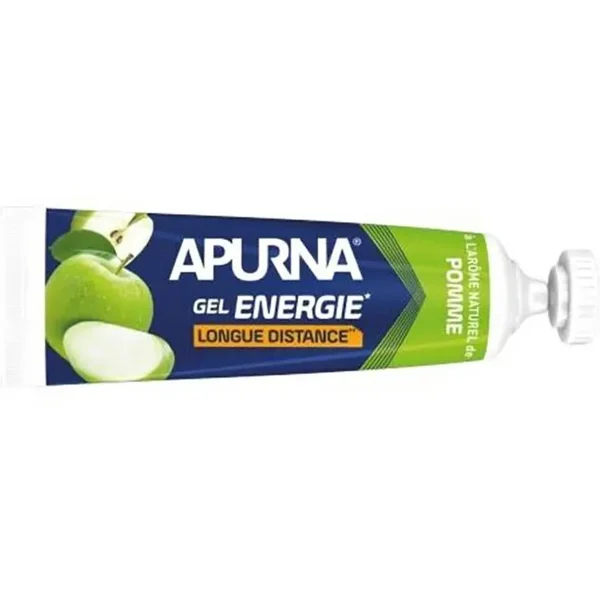 Gel energetico per lunghe distanze mela verde in tubetto singolo +2h di sforzo Apurna