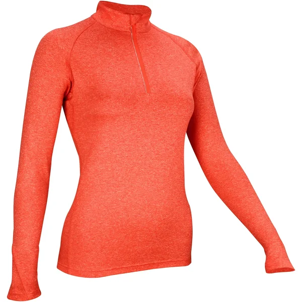 Camiseta de manguitos largos 1/4 cremallera mujer Avento