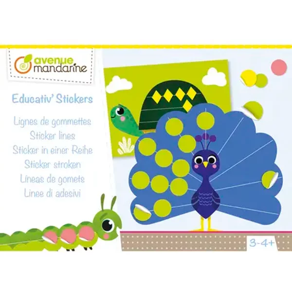 Kreativbox - Educativ' Stickers Linien Aus GummibäRchen Avenue Mandarine-image