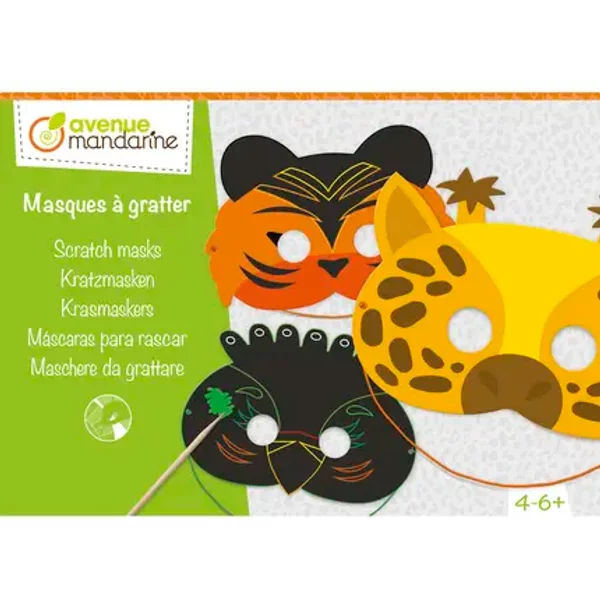 Kreativbox Masken Zum Abkratzen Avenue Mandarine-image