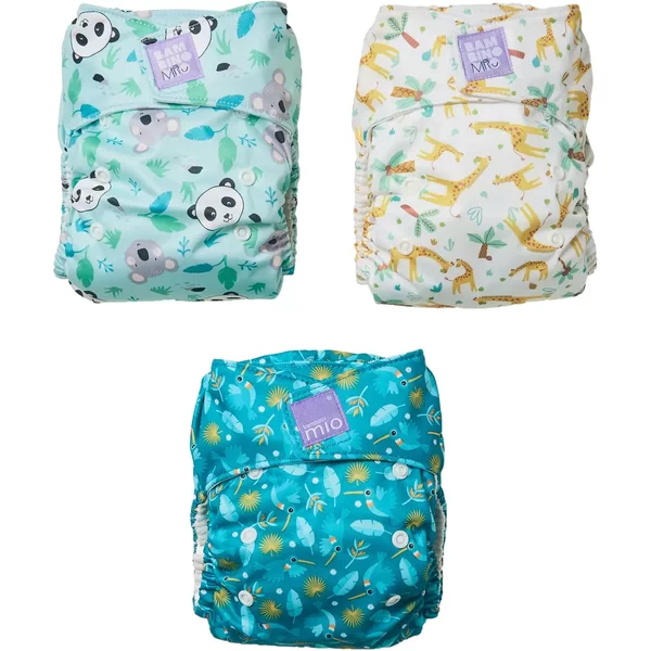 Couche Lavable Tout-En Un Au Royame Des Animaux Bambino Mio Miosolo (X3)-image