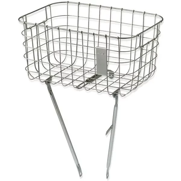 Panier De VéLo Avant Maille En Acier Avec Supports Basil Robin-image