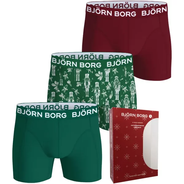 Stretch Baumwollboxershorts Kinder Björn Borg (x3)