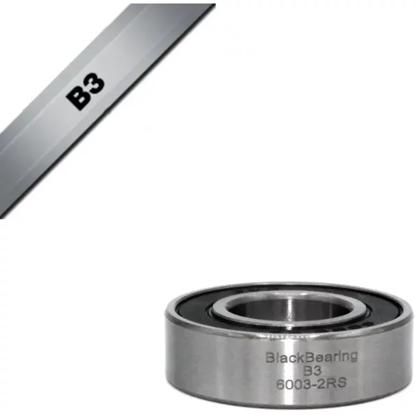 Roulement Black Bearing B3 - 6003-2RS - 17 X 35 X 10 Mm-image