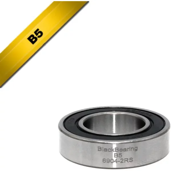 Roulement Black Bearing B5 - 6904-2RS - 20 X 37 X 9 Mm-image