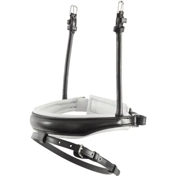 Muserolle CombinéE Pour Cheval En Cuir Anatomique Ronde BR Equitation Pull-Back-image